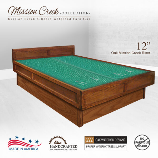 Mission Creek 5-Board with 12" Oak Riser
