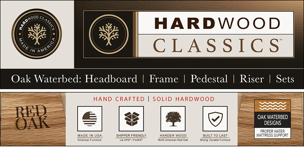 Hardwood Classics Oak Waterbed Furniture