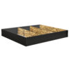 12" Black Melamine Riser