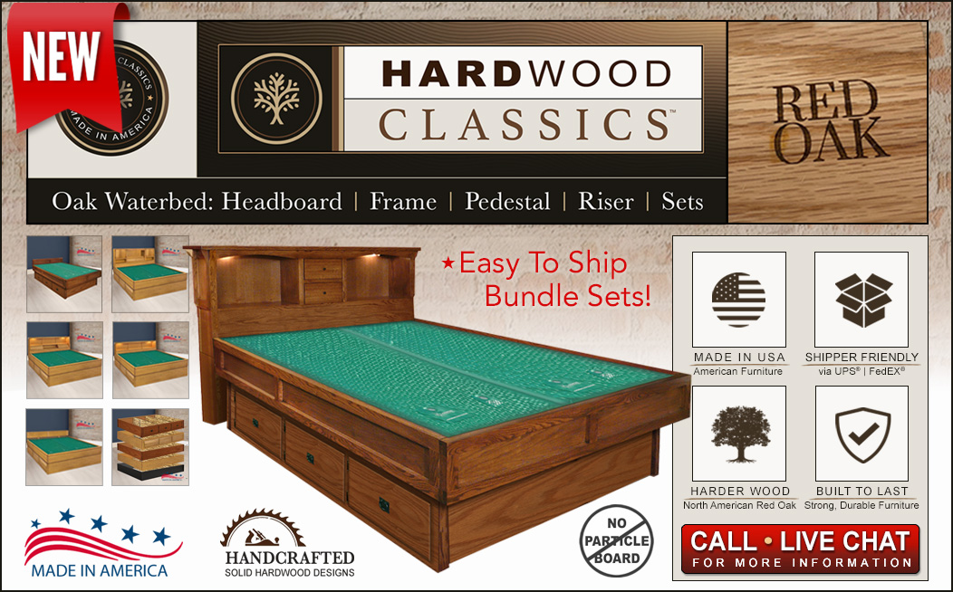 Hardwood Classics Oak Waterbed Furniture