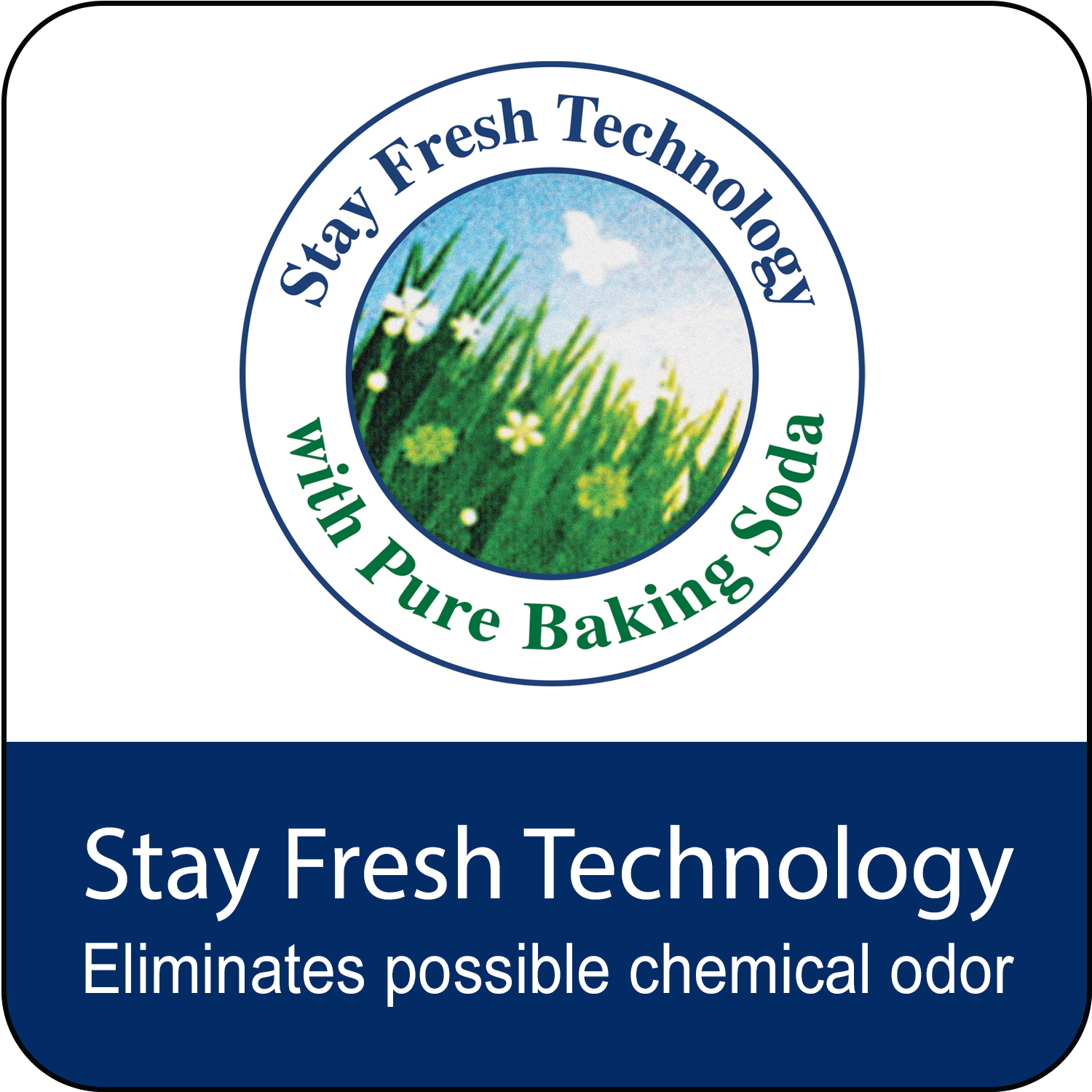 Stay Fresh Technology - Eliminates The Possible Harsh Chemical Odor Often Associated With Memory Materials Stay Fresh Technology - Eliminates The Possible Harsh Chemical Odor Often Associated With Memory Materials