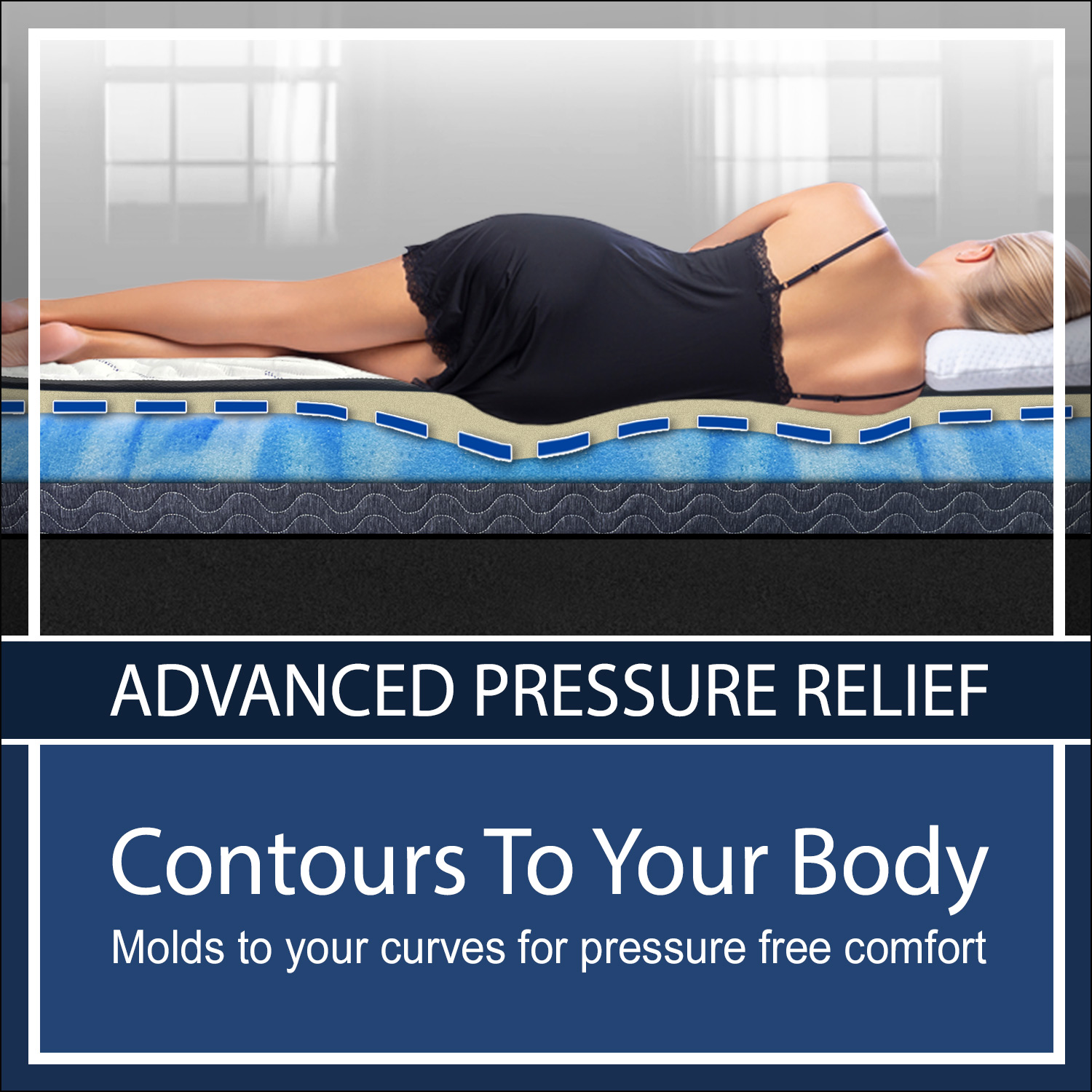 Memory Beds - Advanced Pressure Releif - Contours To Your Body Memory Beds - Advanced Pressure Releif - Contours To Your Body