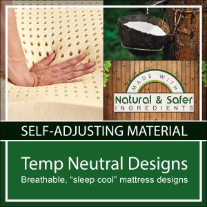 Organic Latex Beds - Self-Adjusting, Temperature Neutral Designs
