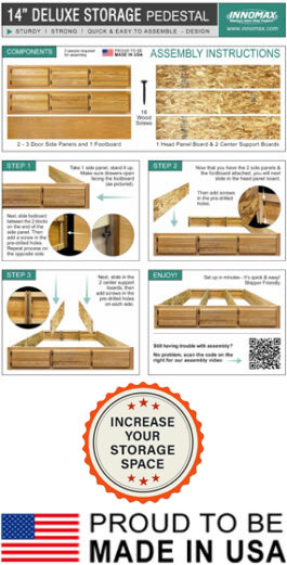 14" Deluxe Storage Pedestal - Assembly Instructions 14" Deluxe Storage Pedestal - Assembly Instructions
