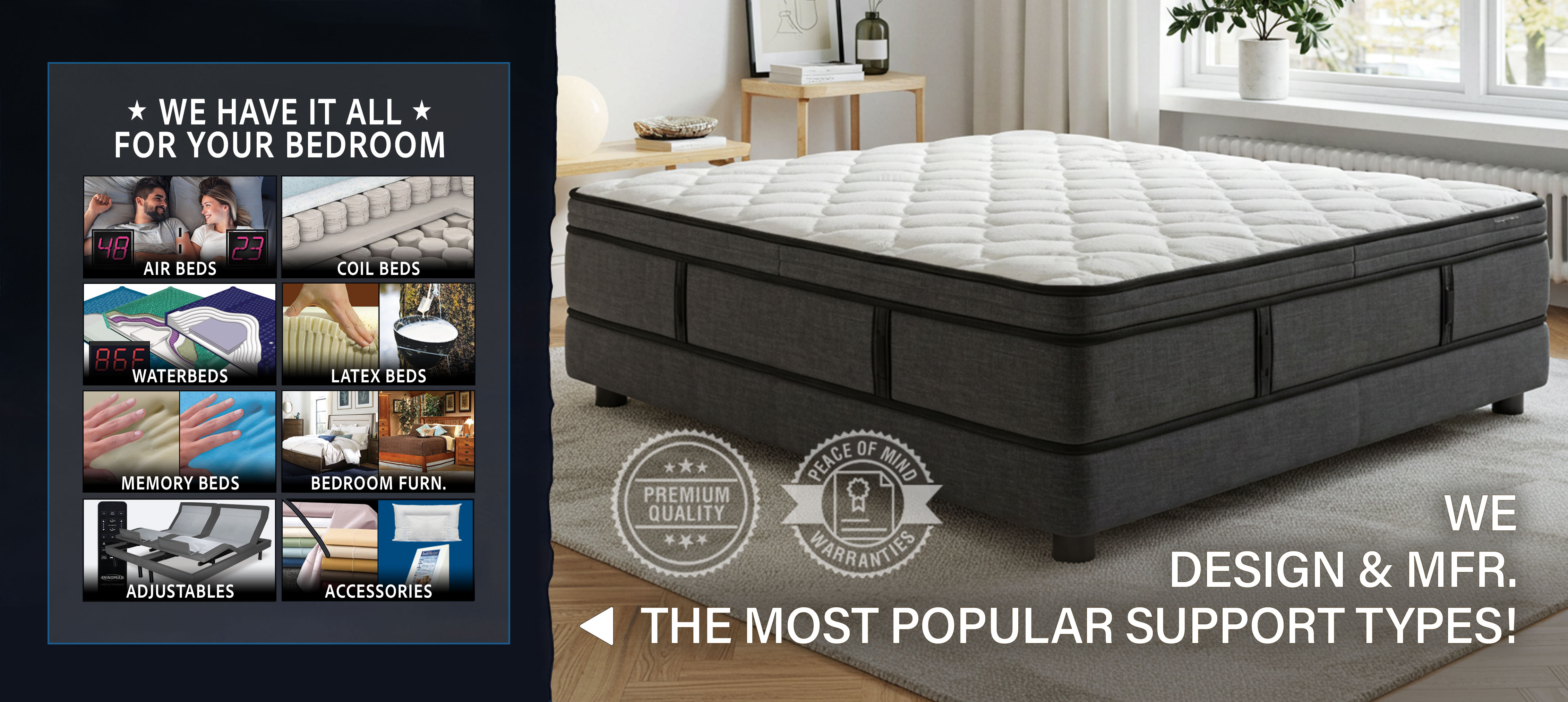 We Have It All! We Design & Mfr The Most Popular Support Types!