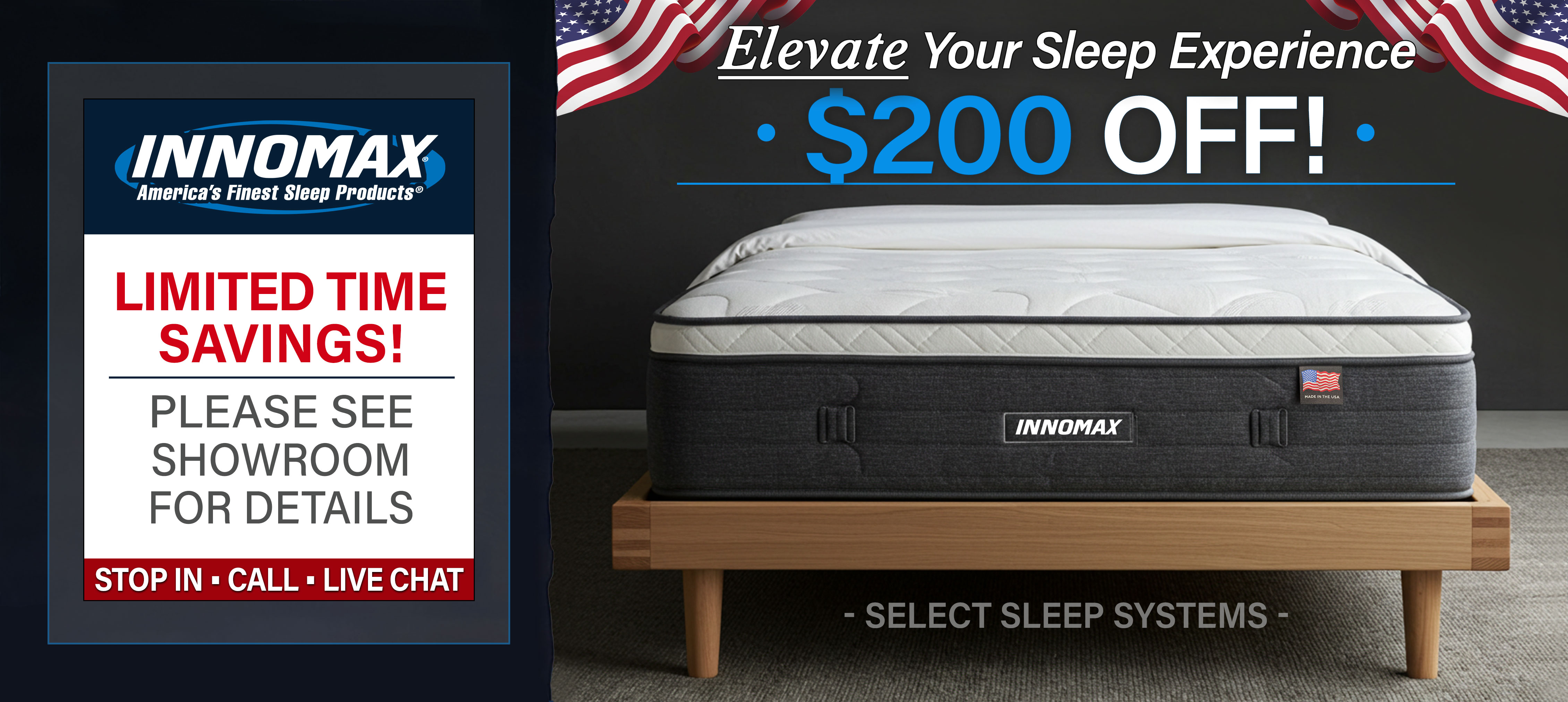 Elevate Your Sleep Experience & Save $200 OFF Select Sleep Systems
