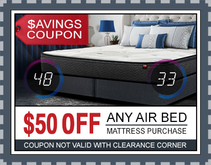 American Sleep Collection - Digital Air Bed $50 Savings Coupon