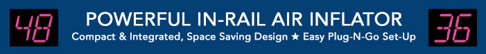 Powerful, In-Rail Air Inflator