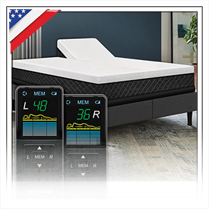 DUAL HEAD SMART AIR BEDS WITH ADJUSTABLE POWER BASE