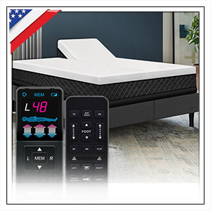 DUAL HEAD SMART AIR BEDS WITH ADJUSTABLE POWER BASE