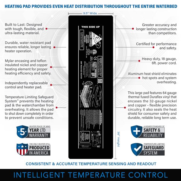Thermal Guardian Touch Temp - Low Watt Waterbed Heater