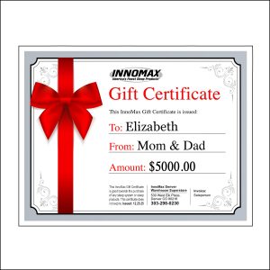 InnoMax Gift Certificates Now Available!