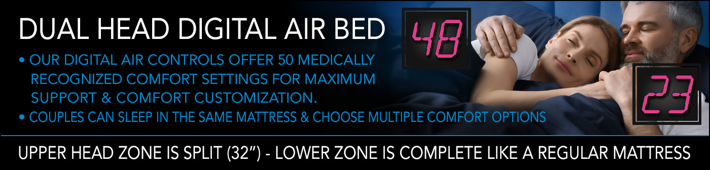 Dual Head Digital Air Beds Category Page Banner
