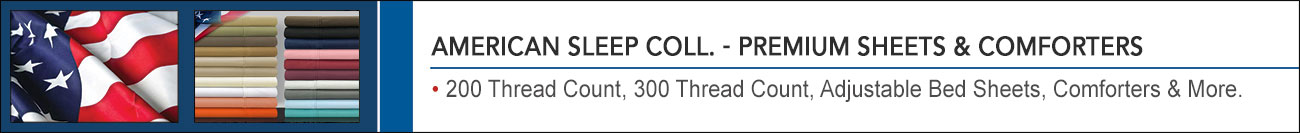 Premium Sheets & Comforters Category Banner