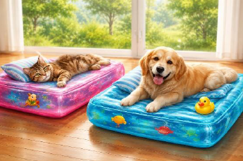 Pets On Waterbed